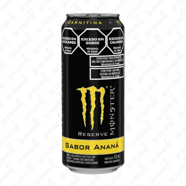 Monster Bebida Energizante Pineapple En Lata 473 Cc