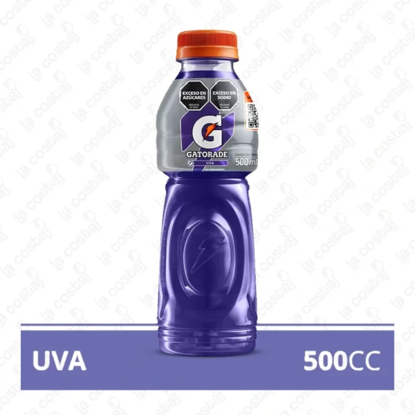 Gatorade Bebida Isotónica De Uva, 500 Ml